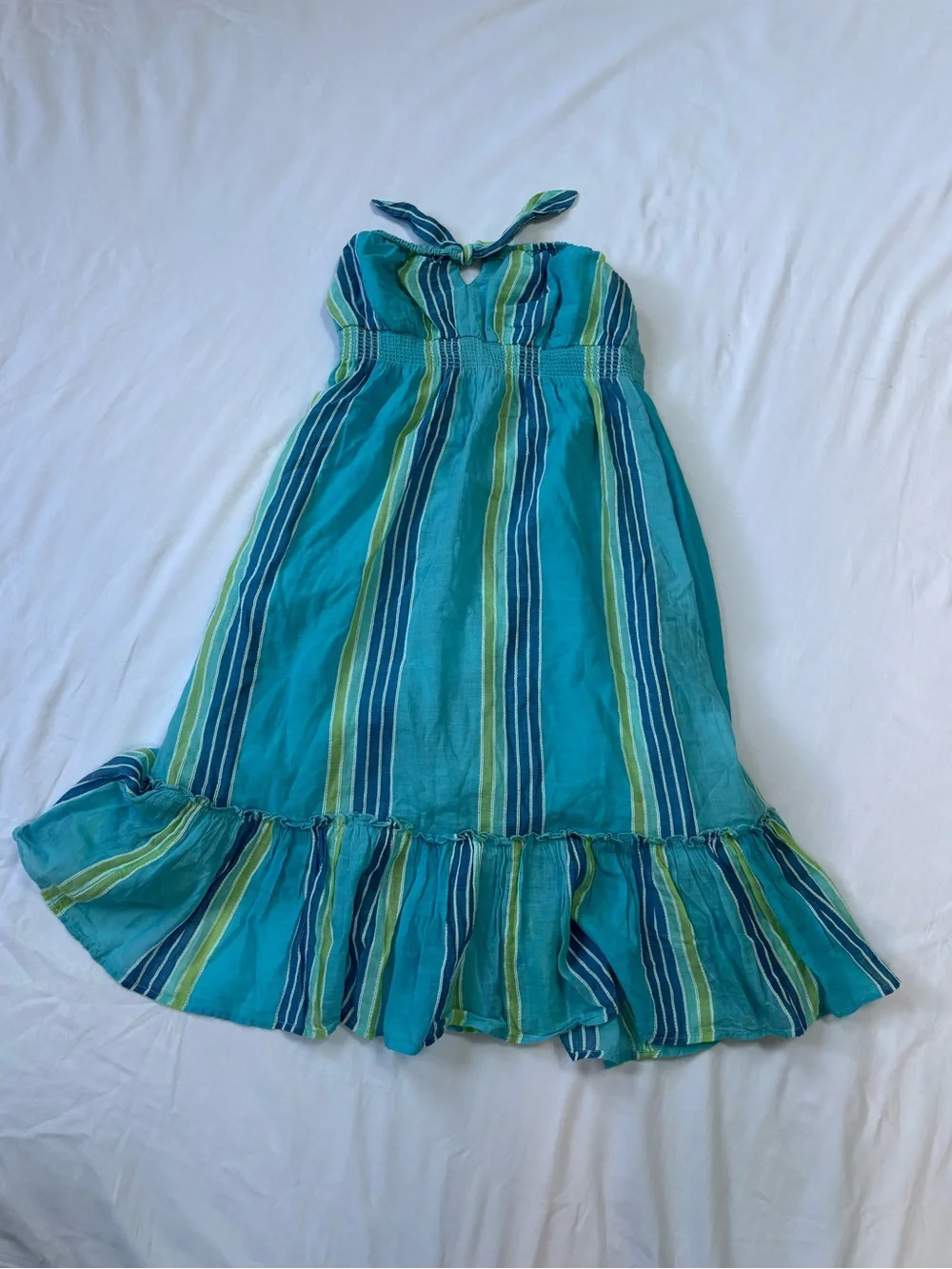2000s Old Navy Turquoise Striped Dress